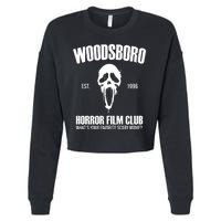 Woodsboro Horror Film Club Scary Movie Cropped Pullover Crew