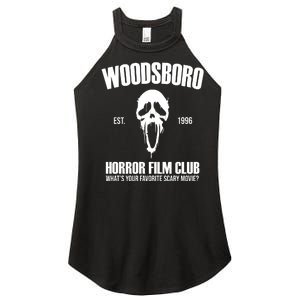 Woodsboro Horror Film Club Scary Movie Women's Perfect Tri Rocker Tank