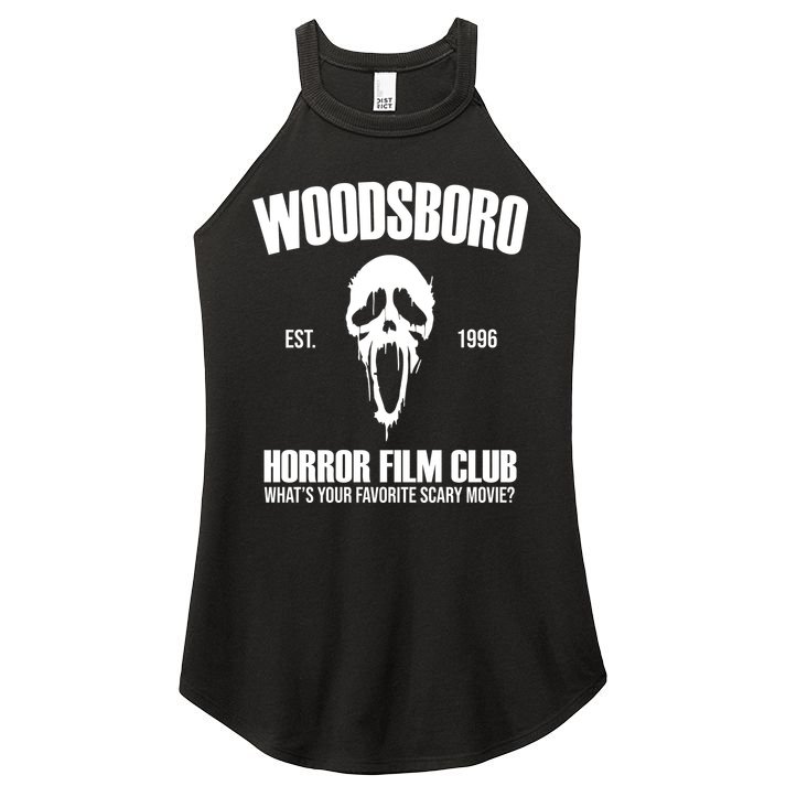 Woodsboro Horror Film Club Scary Movie Women's Perfect Tri Rocker Tank