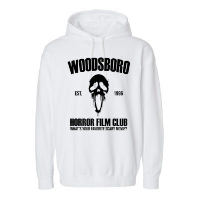 Woodsboro Horror Film Club Scary Movie Garment-Dyed Fleece Hoodie