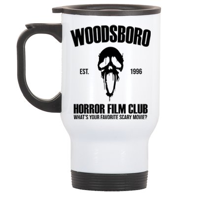 Woodsboro Horror Film Club Scary Movie Stainless Steel Travel Mug