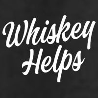 Whiskey Helps Funny 7 Panel Mesh Trucker Snapback Hat