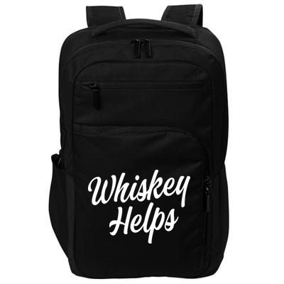 Whiskey Helps Funny Impact Tech Backpack