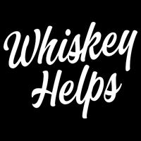 Whiskey Helps Funny Drawstring Bag