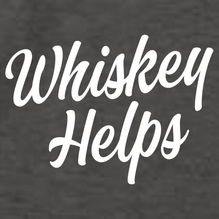 Whiskey Helps Funny Vector Backpack