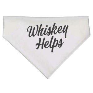 Whiskey Helps Funny USA-Made Doggie Bandana