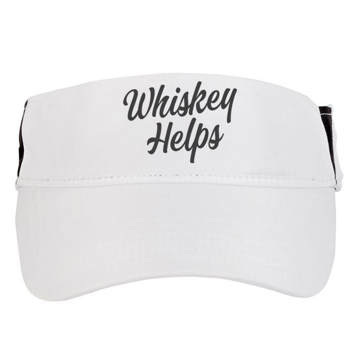 Whiskey Helps Funny Adult Drive Performance Visor