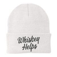 Whiskey Helps Funny Knit Cap Winter Beanie