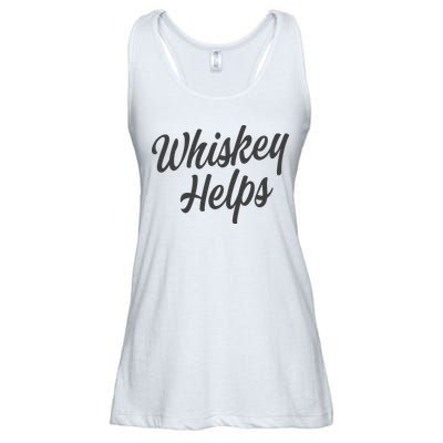 Whiskey Helps Funny Ladies Essential Flowy Tank