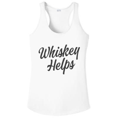 Whiskey Helps Funny Ladies PosiCharge Competitor Racerback Tank