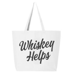 Whiskey Helps Funny 25L Jumbo Tote