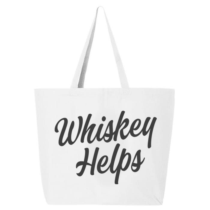 Whiskey Helps Funny 25L Jumbo Tote