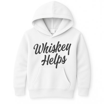 Whiskey Helps Funny Kids Hoodie