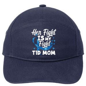 Wo Her Fight Is My Fight T1d Mom Diabetes Awareness Meaningful Gift 7-Panel Snapback Hat