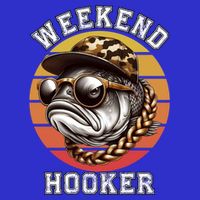 Weekend Hooker Fishing Funny Reel Cool Fisher Design Great Gift Kids Sweatshirt