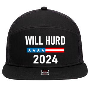 Will Hurd For Election President 2024 7 Panel Mesh Trucker Snapback Hat