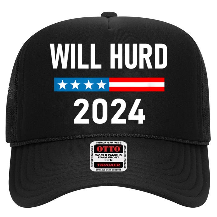 Will Hurd For Election President 2024 High Crown Mesh Back Trucker Hat