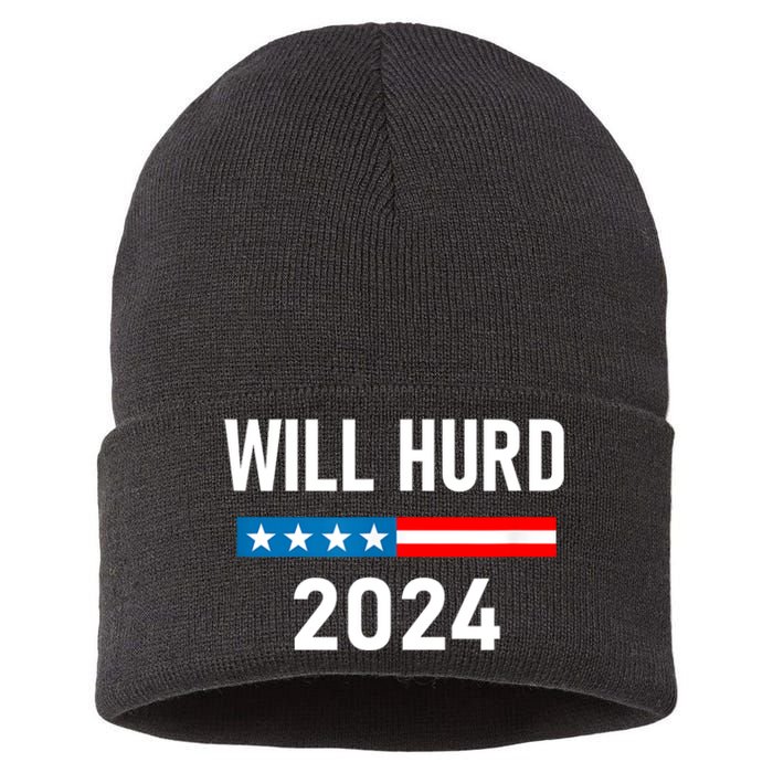 Will Hurd For Election President 2024 Sustainable Knit Beanie