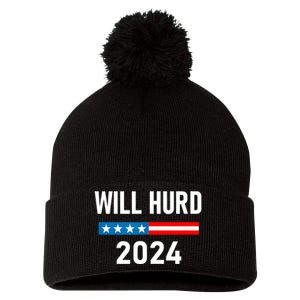 Will Hurd For Election President 2024 Pom Pom 12in Knit Beanie