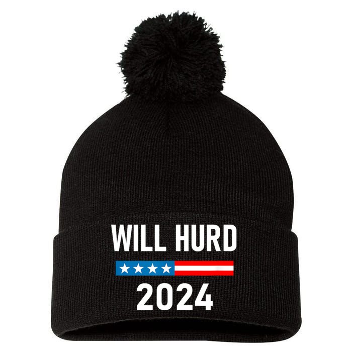 Will Hurd For Election President 2024 Pom Pom 12in Knit Beanie