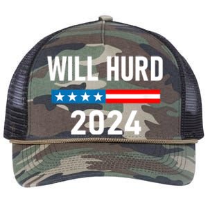 Will Hurd For Election President 2024 Retro Rope Trucker Hat Cap