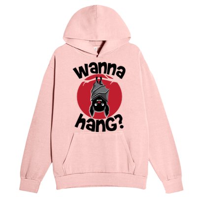 Wanna Hang Funny Bat Urban Pullover Hoodie