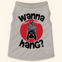 Wanna Hang Funny Bat Doggie Tank