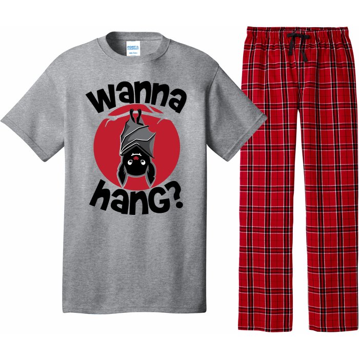 Wanna Hang Funny Bat Pajama Set