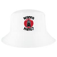 Wanna Hang Funny Bat Cool Comfort Performance Bucket Hat