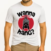 Wanna Hang Funny Bat Cooling Performance Crew T-Shirt