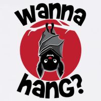 Wanna Hang Funny Bat Adult Drive Performance Visor