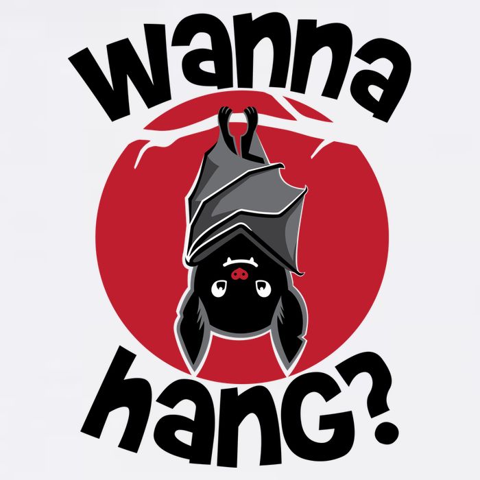 Wanna Hang Funny Bat Adult Drive Performance Visor