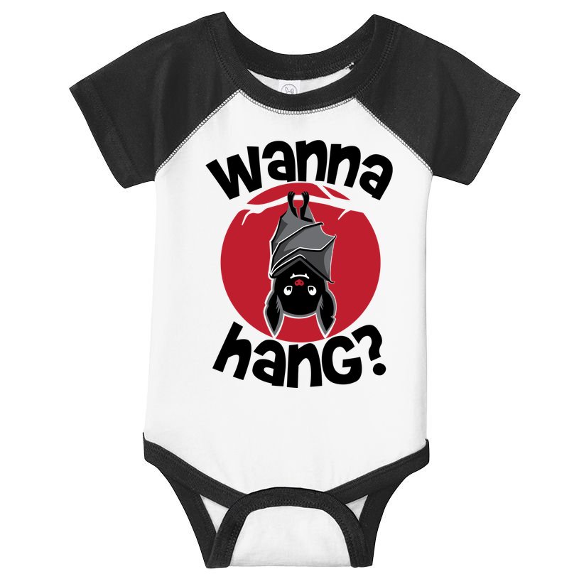 Wanna Hang Funny Bat Infant Baby Jersey Bodysuit