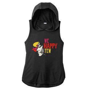 We Happy Few Shattered Mask Ladies PosiCharge Tri-Blend Wicking Draft Hoodie Tank