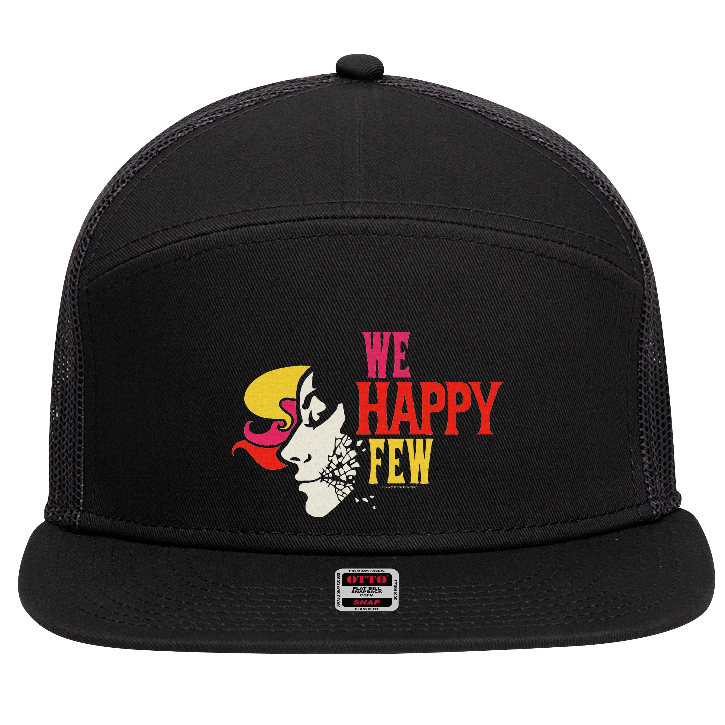 We Happy Few Shattered Mask 7 Panel Mesh Trucker Snapback Hat