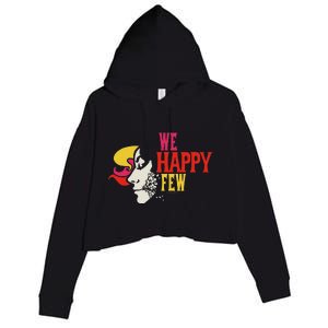 We Happy Few Shattered Mask Crop Fleece Hoodie