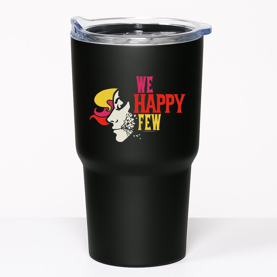 We Happy Few Shattered Mask Tumbler