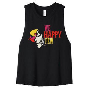 We Happy Few Shattered Mask Women's Racerback Cropped Tank