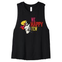 We Happy Few Shattered Mask Women's Racerback Cropped Tank