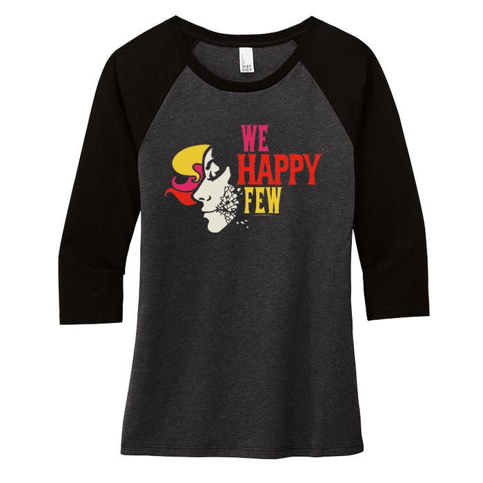 We Happy Few Shattered Mask Women's Tri-Blend 3/4-Sleeve Raglan Shirt