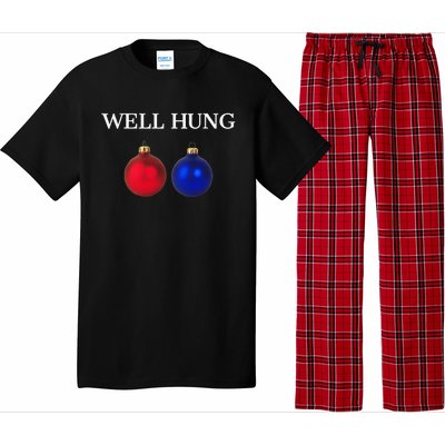 Well Hung Funny Christmas Pajama Set