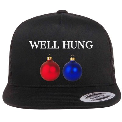 Well Hung Funny Christmas Flatbill Hat