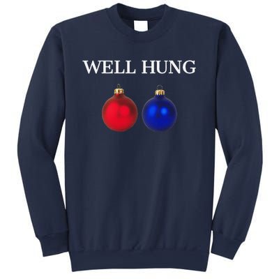 Well Hung Funny Christmas Sweatshirt