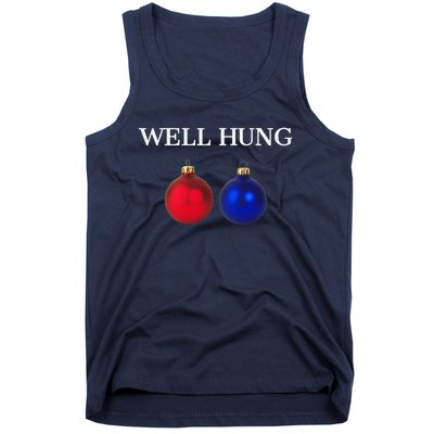 Well Hung Funny Christmas Tank Top