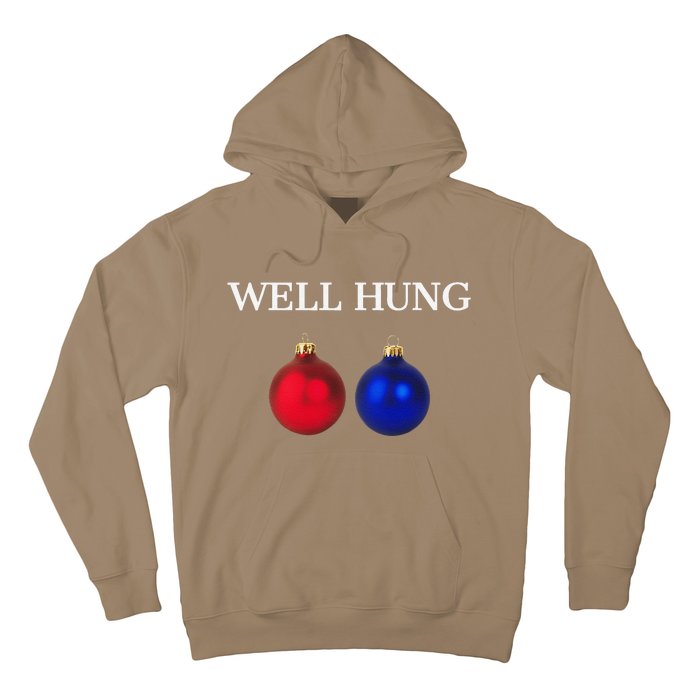 Well Hung Funny Christmas Hoodie