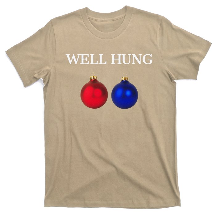 Well Hung Funny Christmas T-Shirt