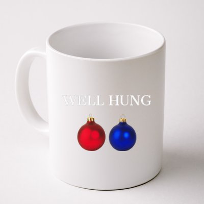 Well Hung Funny Christmas Coffee Mug