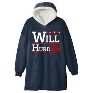 Will Hurd For President Will Hurd 2024 Hooded Wearable Blanket