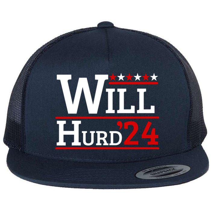 Will Hurd For President Will Hurd 2024 Flat Bill Trucker Hat