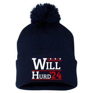 Will Hurd For President Will Hurd 2024 Pom Pom 12in Knit Beanie